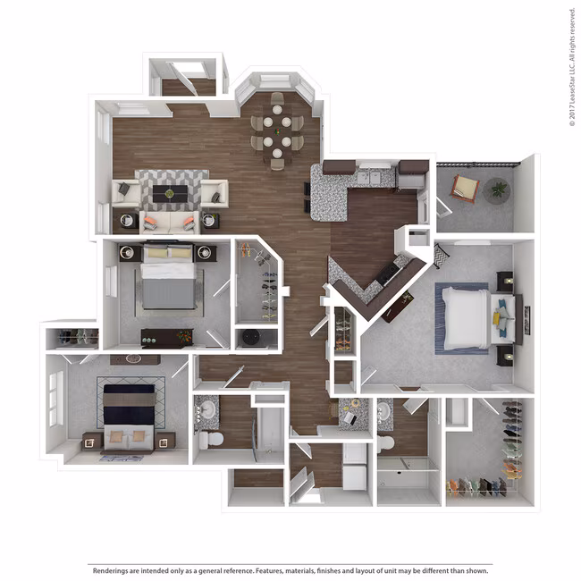 Unit 7105 10105 floor plan